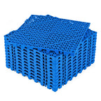 ToLanbbt Modular Interlocking Cushion 12P 11.8" x 11.8" Interlocking Rubber Floor Drain Holes Non-Slip Splicing Drainage Mats for Deck, Shower, Kitchen, Drain Pool, Sauna Bath, Indoor Outdoor (Blue)