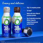 Orgain 38g High Protein Shake, Dairy Isolate Protein Milk, Vanilla, 6g BCAAs, 1g Sugar Per Serving, Meal Replacement, Ready to Drink, Keto Friendly, Gluten-Free 14 Fl Oz (Pack of 12)