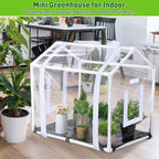 Mini Greenhouse with Potting Mat for Indoor Plant, Portable Greenhouse