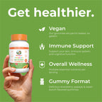 MaryRuth Organics Sugar Free Vitamin Gummies for Kids Age 2 | 2 Month Supply Multivitamin with Vitamin C, D3, Zinc | 1 Gummy Per Day | Toddler Vitamins | Sugar Free | Vegan | Non GMO | 60 Count