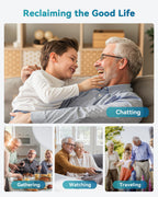 Hearing Aids for Seniors, Rechargeable OTC Hearing Aids with Noise Reduction, Providing Clear Sound Quality and Comfortable Wearing for Adults Hearing Loss, Invisible In-Ear Design, Auto On/Off (Light Gray)