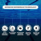 Burro Adhesives Waterproof Clear Pool Tape 4" x 10' - Heavy Duty PVC Vinyl Pool Repair for Underwater & Dry Applications, Commercial & Residential Pools, Instantly Seals Leaks