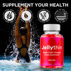(5 Pack) Jelly Thin Gummies, Jellythin Weight Management Gummys with Apple Cider Vinegar, Advanced Health and Wellness Formula Gummys with Maximum Strength Active Lifestyle Multivitamins (300 Gummies)