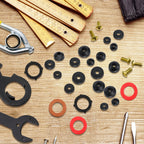 XBVV 32 Size 258 PC Faucet and Plumbing Rubber Washers Assortment Kit for Assorted Garden Hose Valve Spigot Adapter Splitter Outdoor Faucet Bibb Shower Hose Gasket Repair