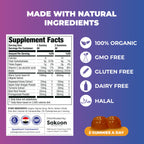 Sakoon nutrition Black Seed Oil Gummies with Honey and W/ 2%+ THYMOQUINONE - Nigella Sativa Seeds - Super antioxidant for Immune Support, Joints, Digestion, Hair & Skin - 60 Gummies