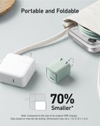 Anker Nano Phone Charger, 30W Portble and Foldable USB C GaN Charger