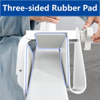 Adjustable Bathtub Safety Rail, Bathtub Handle Grab Bar with Non-Slip Grip for Seniors, Elderly, Fits 3.1 to 6.7 Inch Tub Walls, Supports 300 lbs