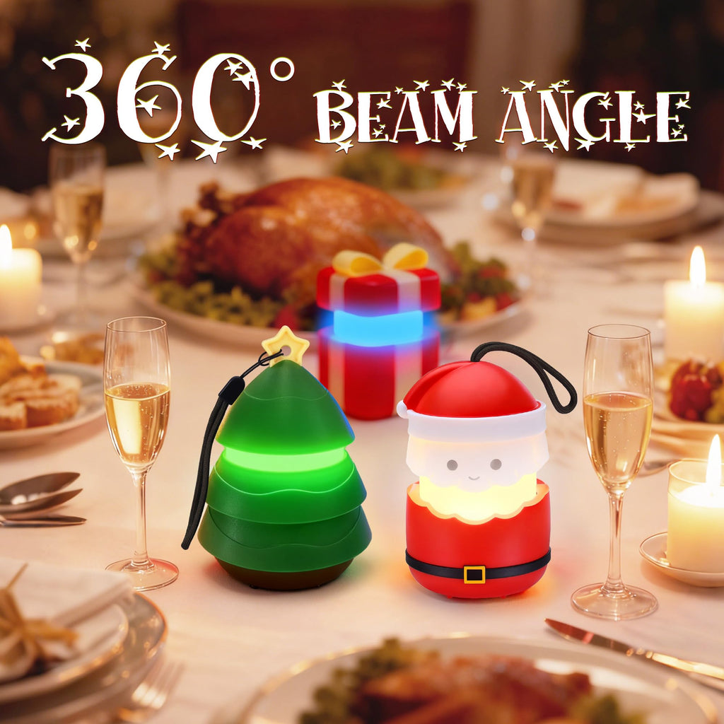 EverBrite 3-Pack Christmas Lantern Set with AAA Batteries, 5 Light Modes