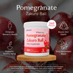 Umeken Pomegranate Zakuro Ball Chewable Supplement, Natural Pomegranate Extract with Vitamins and Minerals, Japanese Supplement for Women, 360 Count per Bottle, 4 Month Supply, Pack of 2 Bottles