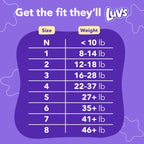 Luvs Platinum Protection Baby Diapers, Size S6 (23-44 lb), 144 Count