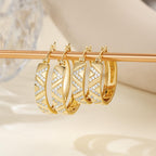 SANDRA REDD 14K Gold Hoop Earrings for Women 14K Gold Earrings for Women