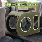 2025 Upgraded Dog Stroller for Large & Medium Dogs，Pet Stroller for 2 Small Dogs, Foldable Jogger Wagon with Detachable Carrier for Car Seat, Adjustable Handle, Up to 90 lbs, Green