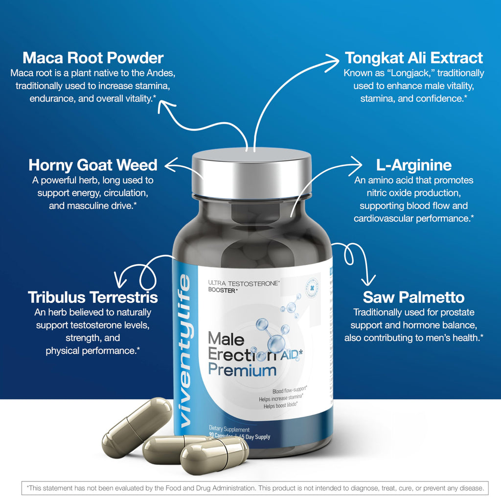 Testosterone Booster Supplement - Semen Volume Booster Supplement for Men, Fertility Supplement, Increase Load Size - 11 Active Ingredients - Horny Goat Weed, Tongkat Ali, L-Arginine - 90 Capsules