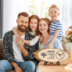 BeauGift Dad Gifts, Wooden Clock Birthday Gifts for Daddy from Daughter Son