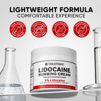 Treatonic 5% Lidocaine Numbing Cream: Lidocaine Cream Maximum Strength for Pain Relief, Itching, Burning, Soreness, Hemorrhoid - Fast Acting & Long Lasting Numbing - 2.1 oz (2-Pack)