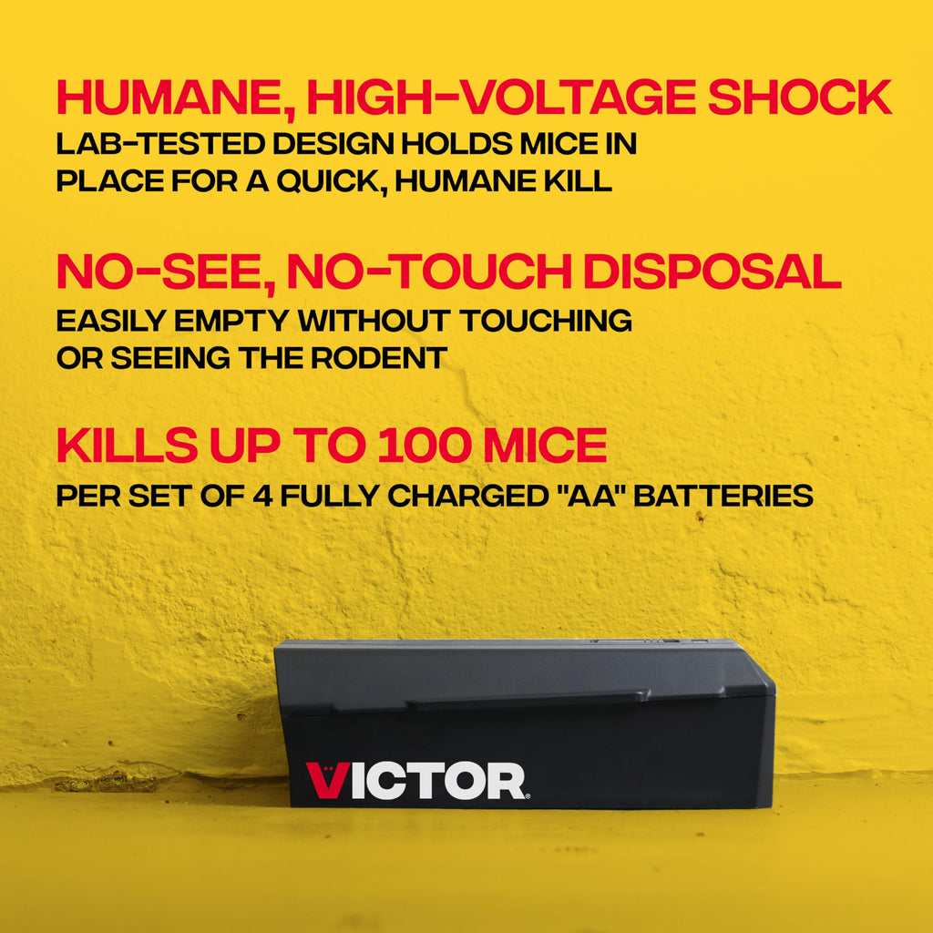 Victor Electronic Mouse Trap, 2-Pack, Indoor Electric Mouse Traps for Home