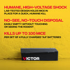 Victor Electronic Mouse Trap, 2-Pack, Indoor Electric Mouse Traps for Home