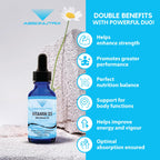 Absonutrix Vitamin D3 K2 Drops, 390mg, 4 Oz Liquid