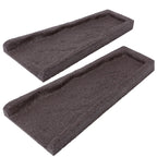 Sekcen 3 Pack Rubber Downspout Splash Block Rain Gutter Down Spout Drain Trays Brown