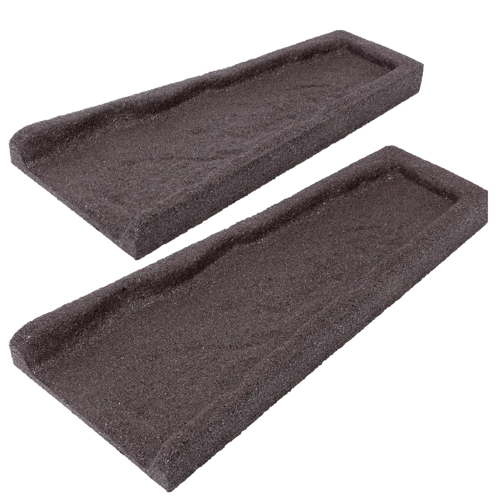 Sekcen 3 Pack Rubber Downspout Splash Block Rain Gutter Down Spout Drain Trays Brown