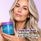 MAREE Purple Deep Conditioning Hair Mask for Damaged Hair & Blonde Toner
