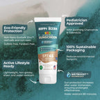 Happy Ocean SPF 45 Reef Safe Mineral Sunscreen for Kids & Sensitive Skin with Non-Nano Zinc Oxide, Non Toxic Kids Sunscreen for Face & Body, Natural Organic Sunblock, Travel Size, Vegan 2.5 Fl Oz