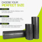 ProsourceFit High Density Foam Rollers long, Firm Full Body Athletic Massage Tool for Back Stretching, Yoga, Pilates, Post Workout Muscle Recuperation