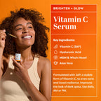 TruSkin Face Serum Duo – Vitamin C Serum & Retinol Serum for Face – AM & PM Anti Aging Skincare Routine – Brightening & Smoothing Facial Serums, 1 fl oz Each