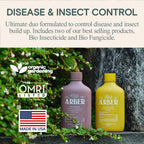 Organic Insecticide & Fungicide for Plants — Indoor/Outdoor Protection to Control Powdery Mildew, Spider Mites, Aphids, Whiteflies, Fungus Gnats — Safe on Vegetables & Lawns — Concentrate Spray, 16oz