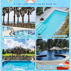 Roll Pool Bead Lock,Pool Liner Lock for Above-Ground & In-Ground Swimming Pool Beaded Liners Lock 120'ft,Blue