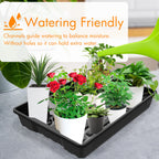 Gardzen 10 Pack Seed Trays Reusable Plant Grow Trays No Drain Holes