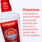 Colgate Optic White Teeth Whitening Mouthwash, ICY Fresh Mint, 3 Pk, 32 oz