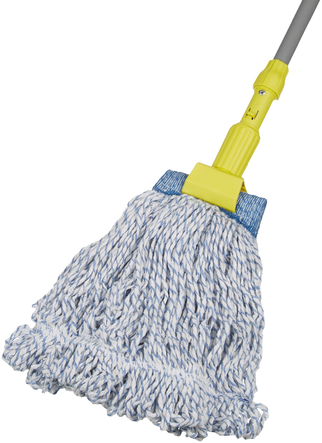 Amazon Basics Loop-End Rayon Finish Commercial String Mop Head for Floor Cleaning, 5 Inch Headband, Medium, 12-Pack