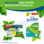 Alavert 24 Hour Allergy Relief Tablets, Non-Drowsy Antihistamine, Orally Disintegrating Allergy Tablets, Loratadine 10 mg, Fresh Mint Flavor, 60 Count