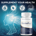 (3 Pack) Memopryl Capsules, Memopryl Brain Pills with Natural Ingredients, Advanced Formula Memo Pryl Maximum Strength Health & Wellness Multivitamin Supplement Pills for Women and Men (180 Capsules)