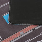 Simhoa 1/64 Scale Parking Lot Model Building Diorama Nonslip Layout Pad Scene Display Mini Car Garage for Vehicle Scene Toy, J