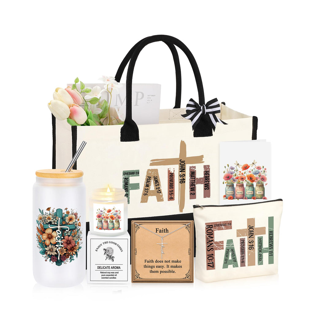 Christian Gifts for Women Faith, Christmas Religious Birthday Gifts Basket