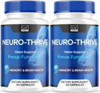 (2 Pack) Neuro Thrive Brain, Official Neuro Thrive Advanced Formula, Neuro Thrive Brain Capsules, Neuro Thrive Cognitive Function, Neuro Thrive Reviews, 120 Capsules for 2 Months