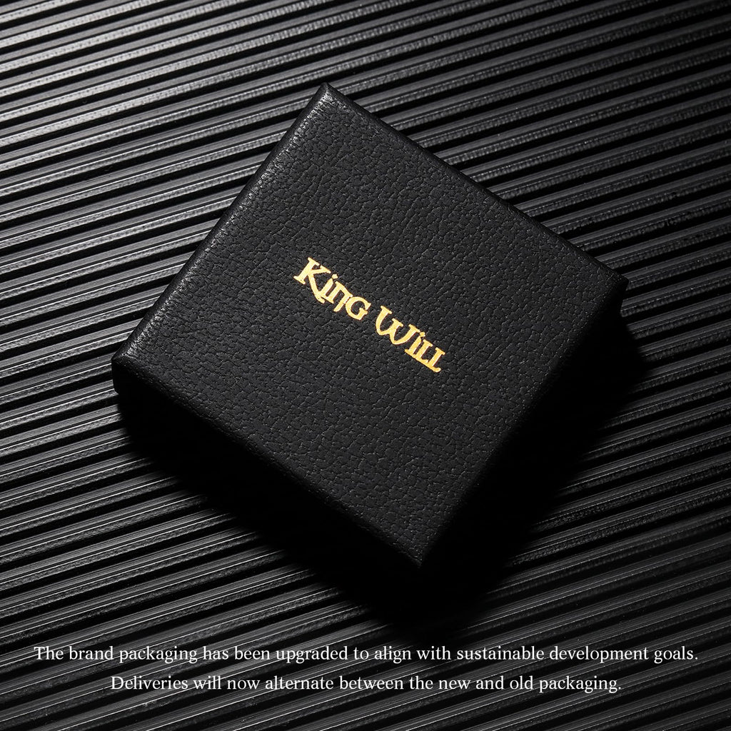 King Will Stainless Steel Wedding Ring 8mm Black I Love You Matte Size 10