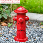 16" H Metal Fire Hydrant for Dogs to Pee On, Vintage Dog Fire Hydrant Post