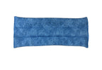SacksyThyme Microwave Heating Pad for Back, Neck, Menstrual Cramps, Shoulders, Leg Pain Relief - Hot Moist Microwavable Therapy Pack - Blue Unscented Flaxseed Heat Pad Made in USA (Size: 18” x 7”)