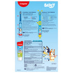 Colgate Kids Bluey Toothbrush and Kids Toothpaste Gift Set, Includes Bluey-Themed Battery Toothbrush, 2 Bubblegum Flavored Fluoride Toothpastes, and 2 Manual Toothbrushes