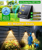KOOPER Solar Fence Lights Outdoor Waterproof 20 Pack, Solar Fence Lights with Ultra-Bright LED Lens, 10 Modes & 9 Colors Outdoor Solar Lights for Fence, Backyard, Railing, Patio, Wall, Step, Deck