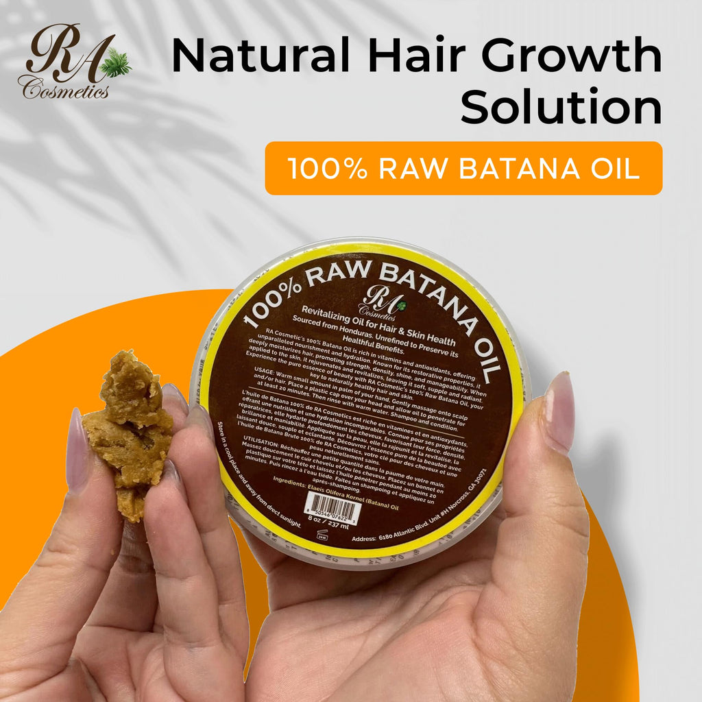 RA COSMETICS Hair Oil, Batana Natural Unrefined for Healthy Hair, 16oz Nourishing Moisturizer to Repair Damaged Hair, Strengthening and Nourishing Hair Conditioners