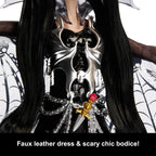 Monster High Doll, Elvira, Mistress of The Dark Collectible in Black Faux Leather Dress with Silvery Batwing Cape and Premium Accessories