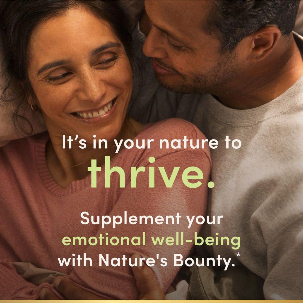 Nature's Bounty Stress Relief, Ashwagandha KSM-66, Supports Occasional Stress Relief, Dietary Supplement, 2 Tablets per Day, Vegetarian Tablets, Gluten Free, 90 Ct