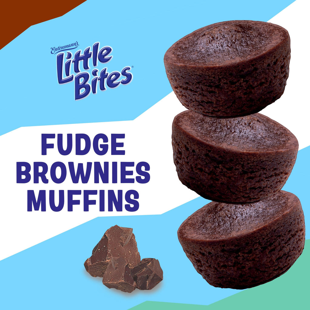 (Value Pack) Little Bites Fudge Brownies, 20 individual packs, (4 ct each), Real Chocolate Mini Muffins, 39 oz Multipack
