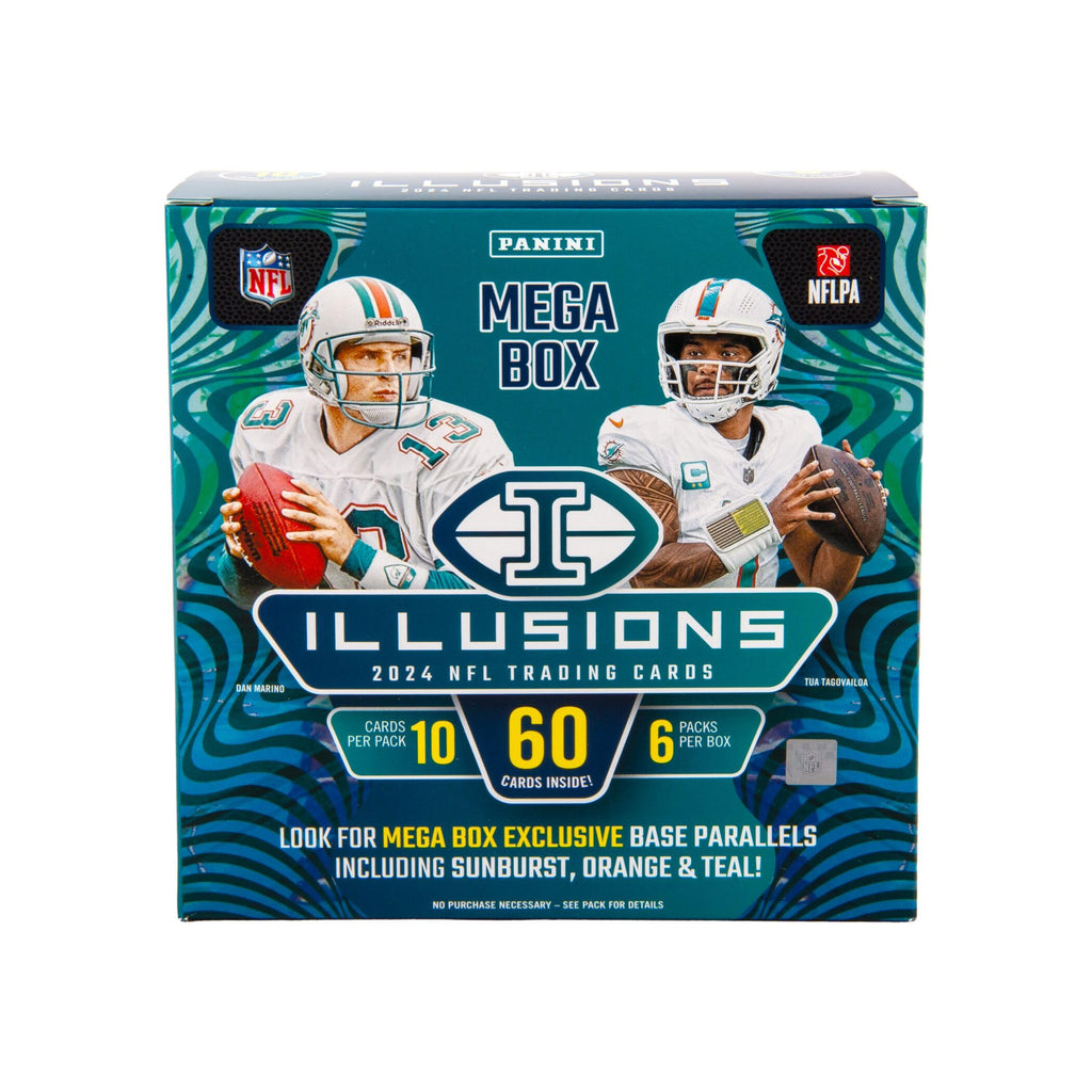 2024 Panini Illusions Football Trading Cards Mega Box