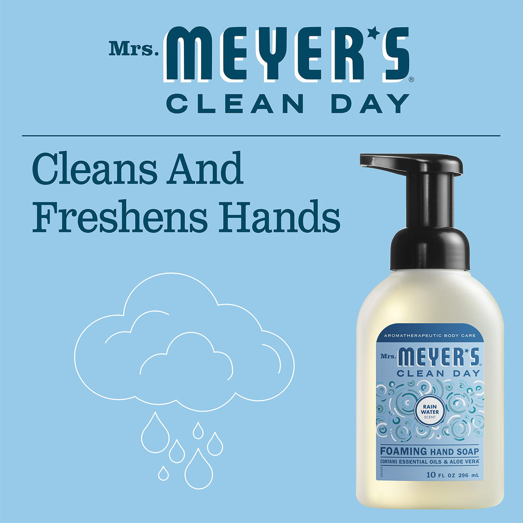 MRS. MEYER'S CLEAN DAY Foaming Hand Soap, Rainwater Scent, 10 fl oz