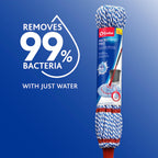 O-Cedar MicroTwist MAX Microfiber Twist Mop with 1 Extra Refill | Features Hands-Free Wringing | Extra Large 18-Inch Mop Head | Safe on All Floor Types